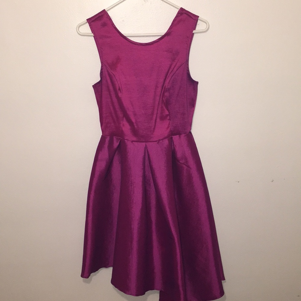 Hot pink short dress